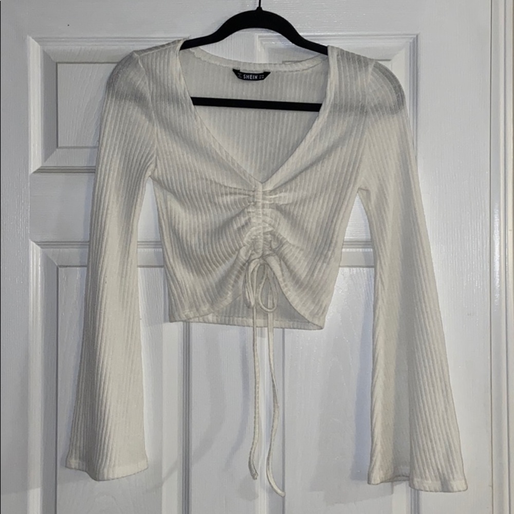 Shein long sleeve crop top